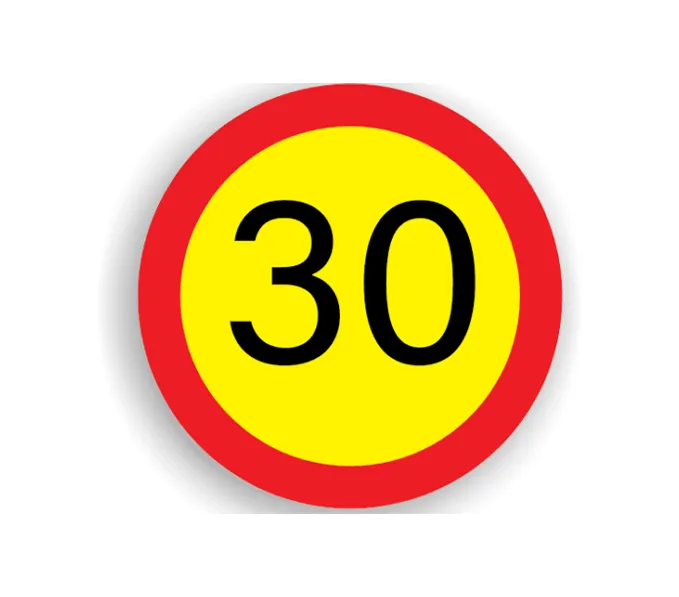 U13 - Limitare de viteză 30 km/h (Ø60 cm - CLASA I)