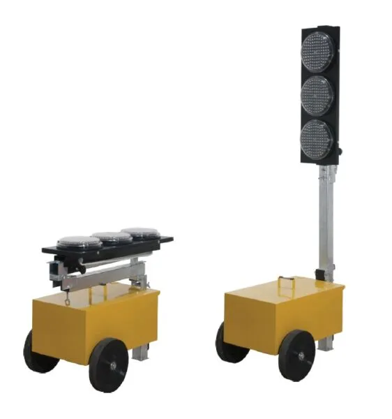 V11 - Semafor Mobil D-200mm cu Numaratoare (Fără Acumulatori) (2 buc/set)