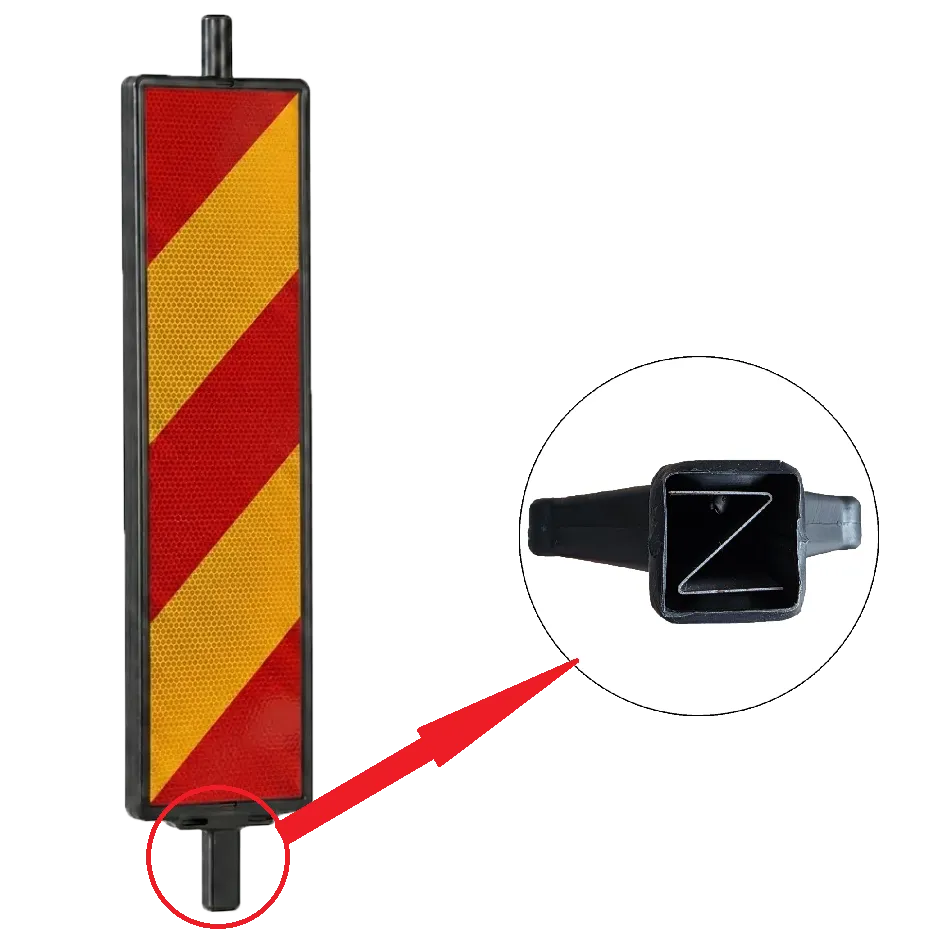 Baliză Direcțională Stânga/Dreapta cu Z metalic la baza pentru intarire (25×100 cm – CLASA I)