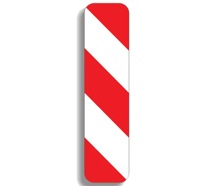 A45 - Baliză direcțională care indică ocolirea obstacolului prin partea dreaptă (25x100 cm - CLASA I)