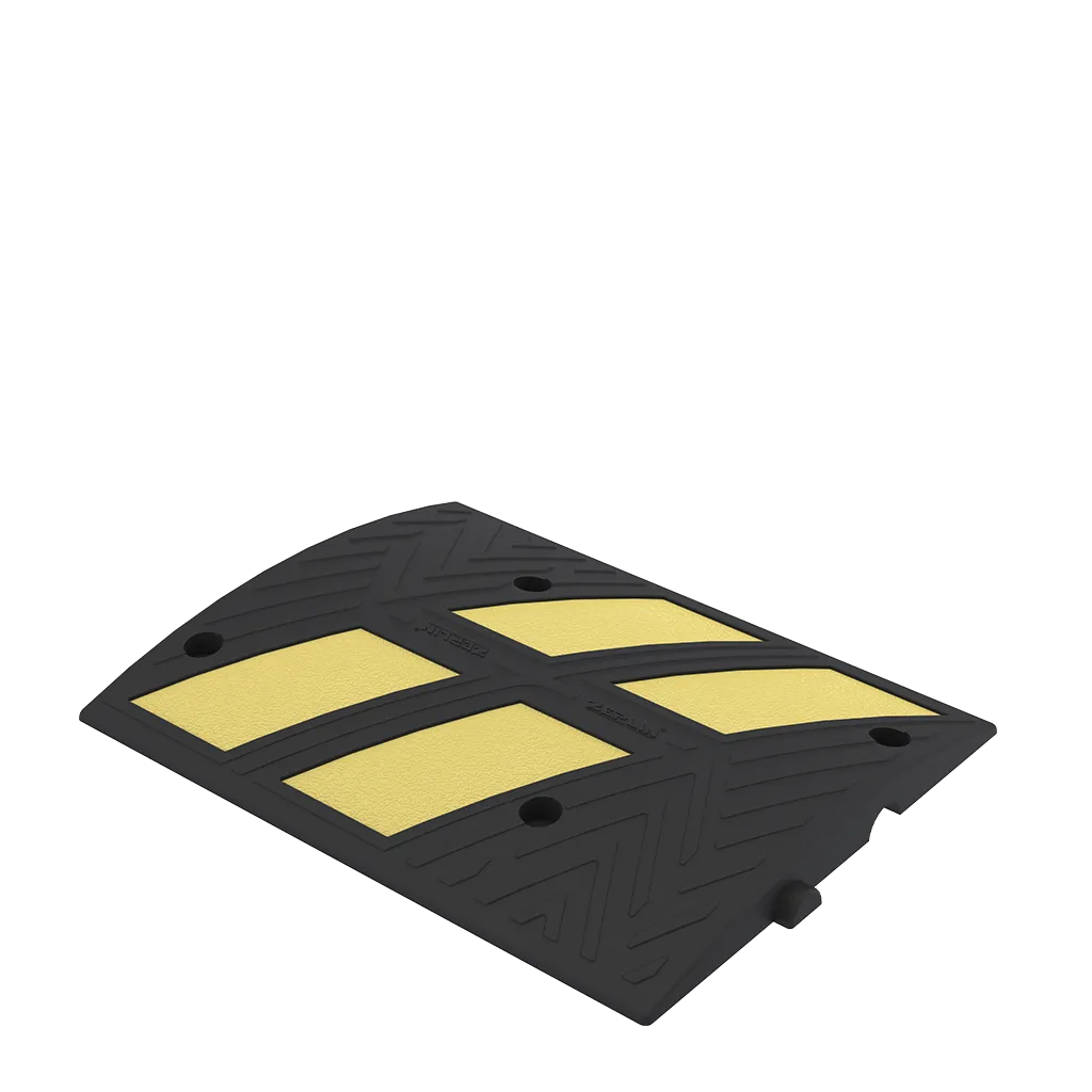 Limitator de Viteza din PVC (Cauciuc), 50x40x4 cm, 4 Reflectorizante