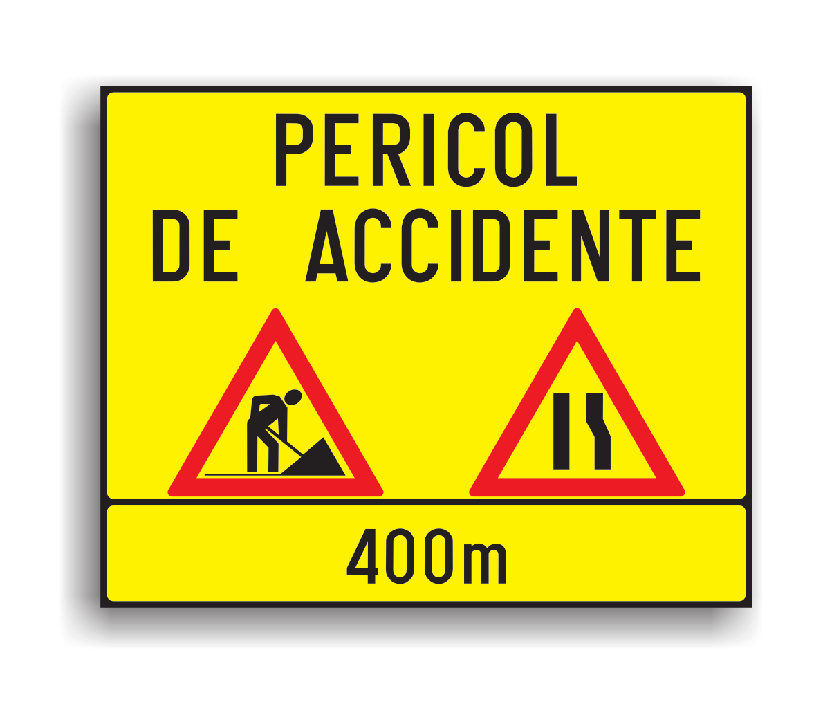 U33 - Presemnalizarea unui sector cu circulație alternantă, dreapta (150x120 cm - Clasa II)