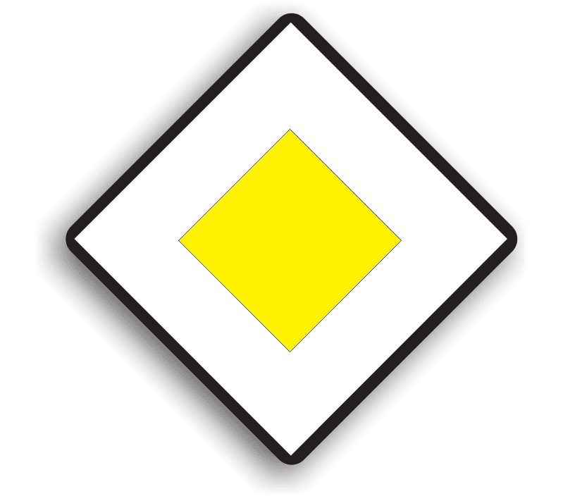 B3 - Drum cu prioritate (60x60 cm - CLASA II)